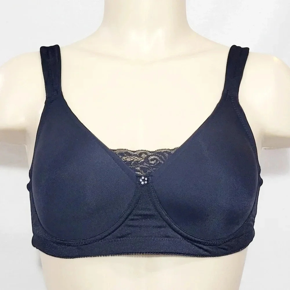 Jodee 811 Surgical Soft & Smooth Mastectomy Molded Cup‎ Wire Free Bra 34A Black